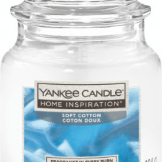 Yankee Candle Lumânare parfumată Soft Cotton, 1 buc