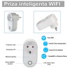 Priza Smart WiFi, 220V, 16A, 3680W, Control prin Aplicatie, Compatibila Alexa/Google Home, Programabila, UE