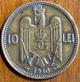 Moneda Romania 10 Lei 1930 Carol II Regele Romanilor, Numismatica