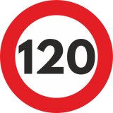 Cumpara ieftin Autocolant Sticker Limita Viteza Reflectorizant - 120km h, AVEX