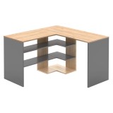 Cumpara ieftin Birou de colt DTD stejar artisan grafit Tamari 120x120x75,4 cm