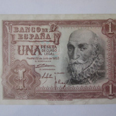 Spania 1 Peseta 1953 in stare buna