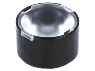 Lentilă LED Rotundă Plexiglass Transparentă 40-57&amp;deg; foto