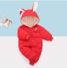 Combinezon Bebelusi Fas Rosu Rabbit Urechi Iepuras Polar 6-24 Luni