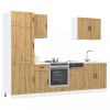 VidaXL Set dulap de bucătărie 7 piese &bdquo;Lucca&rdquo; stejar artizanal lemn 3314780
