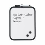 Cumpara ieftin Tabla magnetica alba 22 x 28 cm rama plastic neagra Bi-Silque