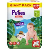Scutece-chilotel Pufies Fashion&amp;amp;Nature, Marimea 5 Junior, 12-17 kg, 62 buc, Giant pack