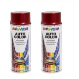 Cumpara ieftin Pachet 2 x Vopsea Spray Auto Dacia Rosu Toreador Metalizata Dupli-Color 350 ml