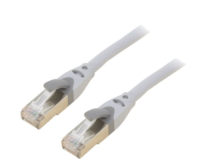 Cablu Patch S/FTP Cat 6a Gri 1m Aurit