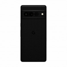 Set Doua Folii Skin Acoperire 360 Compatibile cu Google Pixel 7 Pro Wrap Skin Texture Matrix Black