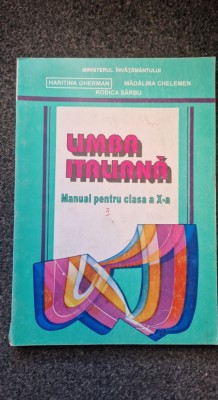 LIMBA ITALIANA Manual pentru clasa a X-a - Gherman, Chelemen foto