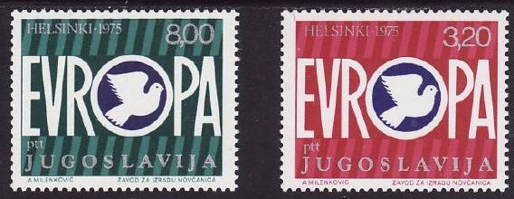 B1780 - Iugoslavia 1975 - Colaborarea 2v.neuzat,perfecta stare