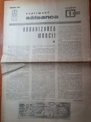 supliment revista sateanca ianuarie 1963 foto