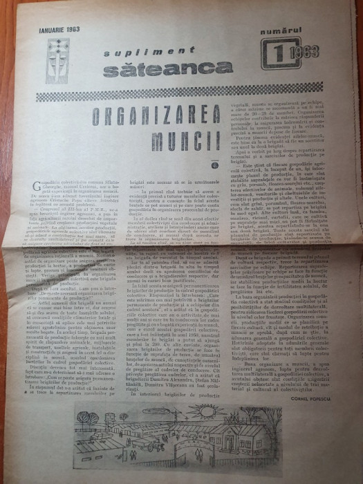 supliment revista sateanca ianuarie 1963