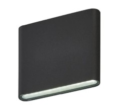Aplica Exterior Techstar&reg; LED Light C30, Putere 6W, A+, Rezistenta la Apa si Praf, Alb Cald, 3000K, Aluminiu, Negru