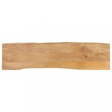 vidaXL Blat masă cu margini naturale, 160x40x2,5 cm, lemn masiv mango