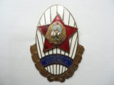 ROMANIA - INSIGNA ACADEMIA MILITARA GENERALA , RPR , 1956 , IM 1.196