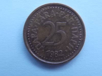 25 PARA 1982 IUGOSLAVIA foto