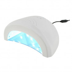 Lampa LED UV manichiura 24/48W, temporizator, senzor miscare, alb foto