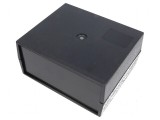 Carcasă ABS neagră cu panou 120mm x 100mm x 56mm, MASZCZYK