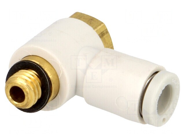 Racord push-in filet M5 unghi 90&deg; 1&divide;10bar