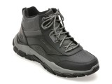 Ghete SKECHERS negre, SANTORO, din piele naturala