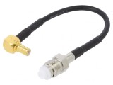Cablu FME Mamă la SMB Tată 100mm