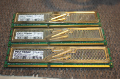 kit memorie ram pc ddr3 6 gb 1600 mhz , triple channel , OCZ GOLD SERIES foto