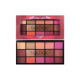 Paleta fard de ochi, Technic, Hot Love, 15 culori