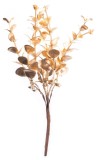 Vetvička MagicHome Vianoce, eukalyptus, zlat&aacute;, 15 cm