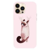 Husa compatibila cu Apple iPhone 15 Pro Max model Grumpy cat me no go, Silicon, TPU, Viceversa, Transparent, Carcasa