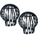 Cumpara ieftin Set 2 filtre pentru jgheab, pentru protejarea scurgerii si mentinerea fluxului apei, plastic rezistent, 132x145 mm, negru , solutie practica pentru pr