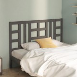 Gossi tablie de pat, gri, 166x4x100 cm, lemn masiv de pin