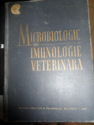 Microbiologie Si Imunologie Veterinara - N. Stamatin ,548686 foto