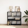 VidaXL Bibliotecă/Separator cameră, negru, 100x33x94,5 cm