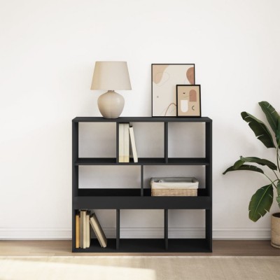 vidaXL Bibliotecă/Separator cameră, negru, 100x33x94,5 cm foto