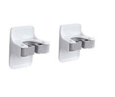Set 2 piese suport autoadeziv multifunctional Aoinfe, plastic, silicon, alb, gri foto