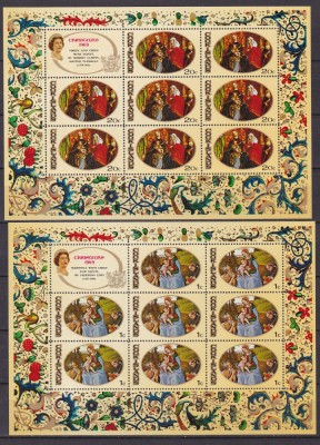 Cook 1969 Craciun pictura MI 232-236 MNH w72 foto