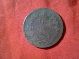 Moneda 10 centesimi 1867 Italia , bronz , cal. slaba, Europa