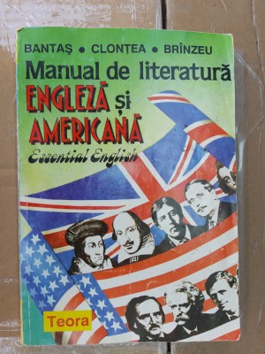 MANUAL DE LITERATURA ENGLEZA SI AMERICANA ESSENTIAL ENGLISH, BANTAS foto