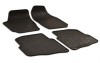 Covorase Auto Cauciuc Skoda Fabia (2000-2007) - Set 4 Bucati, Antialunecare, Bordura Inalta, Gri Carbon, Fara Miros