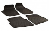 Covorase Auto Cauciuc Skoda Fabia (2000-2007) - Set 4 Bucati, Antialunecare, Bordura Inalta, Gri Carbon, Fara Miros
