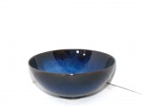 Won - bol, ceramică glazurată flambee, Namako, hand made, cca. 1940 - 1950 - marcaj Tokoname Japonia