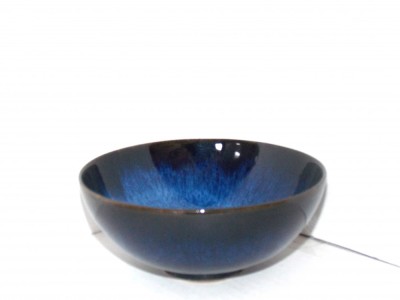 Won - bol, ceramică glazurată flambee, Namako, hand made, cca. 1940 - 1950 - marcaj Tokoname Japonia foto