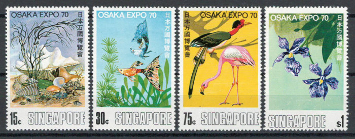 Singapore 1970 112/15 MNH - Targul Mondial EXPO &#039;70 Osaka, Japonia