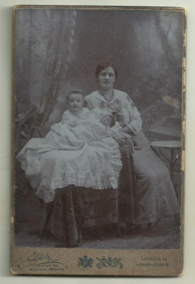 Foto pe carton Naschitz Lugoj - Caransebes, anii 1900 foto
