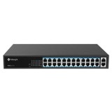 Cumpara ieftin POE Switch Milesight 24 Porturi POE MS-S0224-GL, Porturi: 24X10/100MbpsPoEports(RJ45)+2X1000Mbps uplink, MILESIGHT TECHNOLOGY