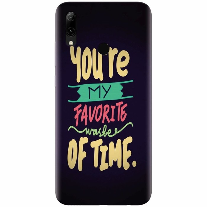 Husa silicon pentru Huawei P Smart 2019, My Favorite Waste Of Time