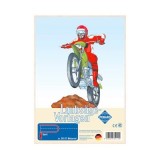 Sablon din lemn, motocicleta, pentru traforaj, dimensiunea A4, Pebaro 351/1S
