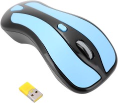 Mouse Gyration Air 2n -1, Mouse fara fir Gyro Mini 2.4G Maxim 1600 DPI Optic Mi Albastru+NegruMouse Gyration Air 2n -1, Mouse fara fir Gyro Mini 2.4G foto